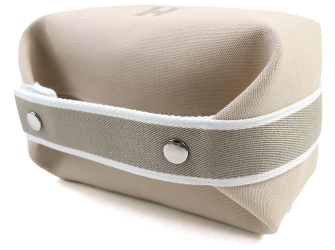 Hermès Pochette Brid A Cotton Hermes Beige - vista 3