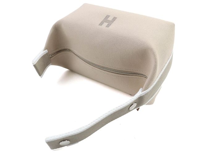 Hermès Pochette Brid A Cotton Hermes Beige - vista 4
