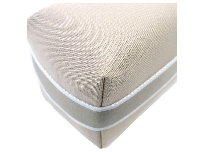 Hermès Pochette Brid A Cotton Hermes Beige - vista 6