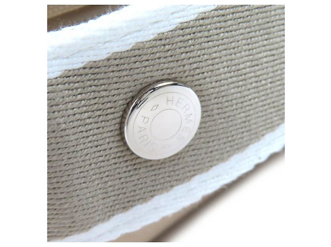 Hermès Pochette Brid A Cotton Hermes Beige - vista 8