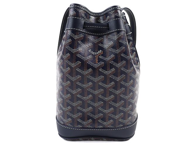 Borsa a secchiello Goyard Petit Flo in pelle di vitello Blu Blu navy - vista 3