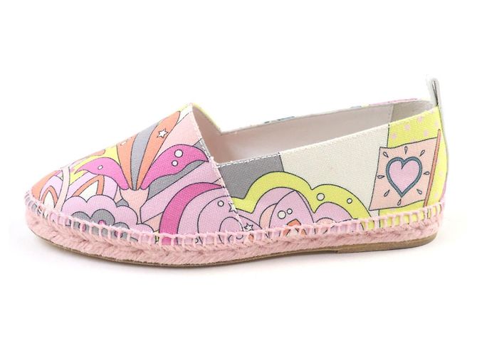 Hermès Hermes Espadrilles aus Canvas mit durchgehendem Logo-Print
Slip-on Mehrfarben - Ansicht 5