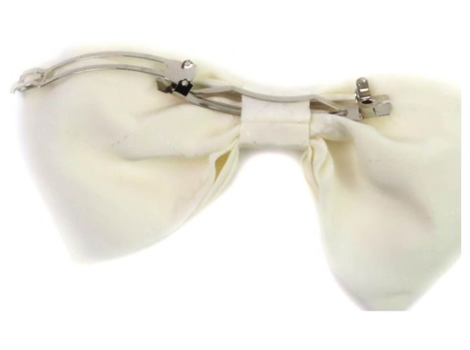 Fermaglio con nastro Chanel Accessorio per capelli Bianco - vista 6