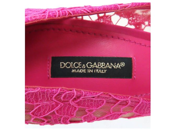 Dolce & Gabbana Taormina Spitze Kristall Pumps von Dolce&Gabbana Pink - Ansicht 10