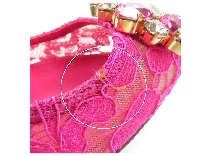 Dolce & Gabbana Taormina Spitze Kristall Pumps von Dolce&Gabbana Pink - Ansicht 13