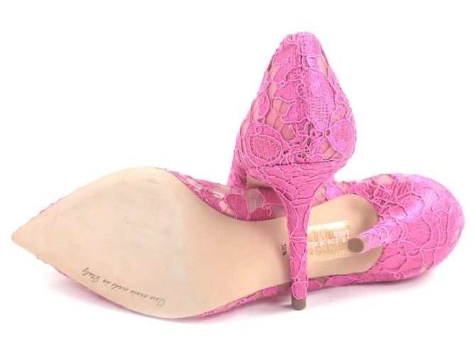 Dolce & Gabbana Taormina Spitze Kristall Pumps von Dolce&Gabbana Pink - Ansicht 7