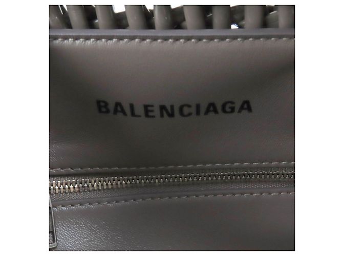 Borsa Balenciaga Bistro Marrone Grigio - vista 11