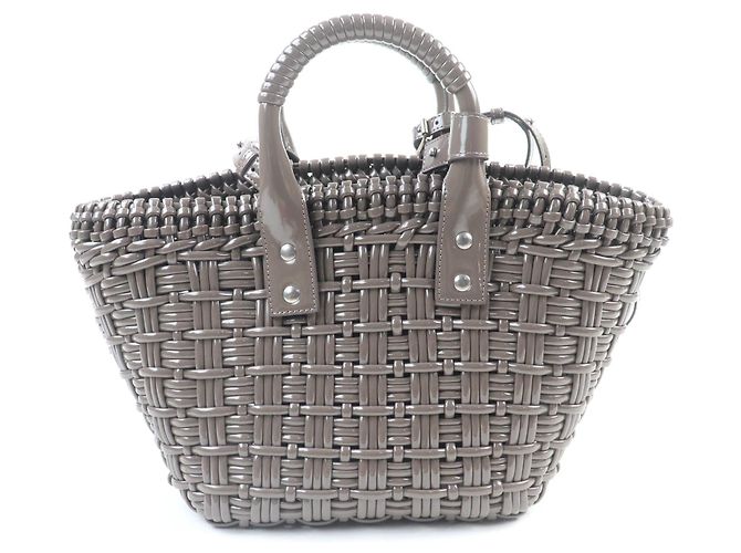 Borsa Balenciaga Bistro Marrone Grigio - vista 3