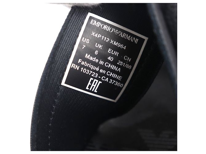 Sandálias de nylon Emporio Armani Preto - vista 7