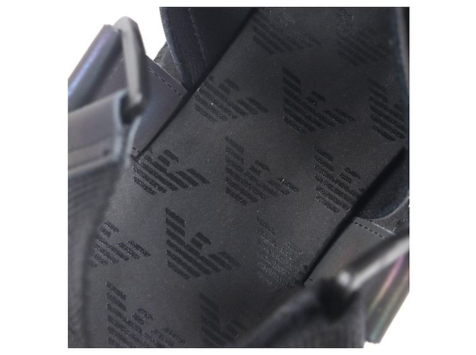 Sandálias de nylon Emporio Armani Preto - vista 8