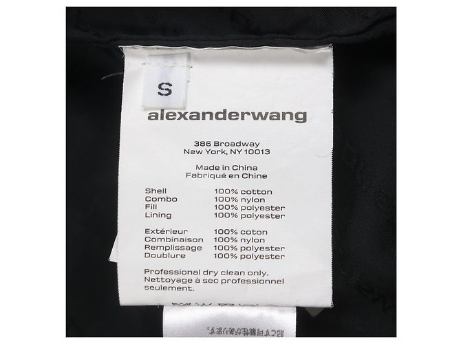 Autre Marque Chaqueta de algodón Alexander Wang Negro Azul - vista 10