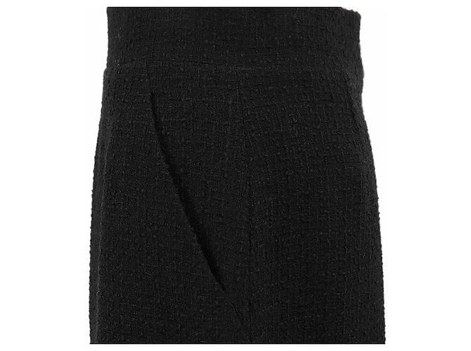 Timeless Falda de lana tweed Chanel Negro - vista 4