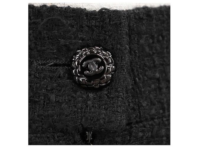 Timeless Falda de lana tweed Chanel Negro - vista 6
