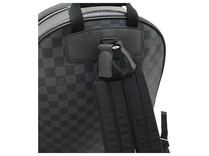 Zaino Louis Vuitton Josh Damier Graphite Nero Grigio - vista 4
