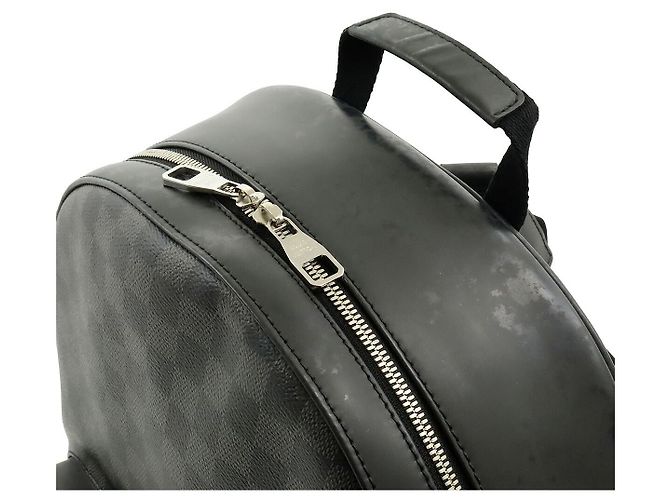 Zaino Louis Vuitton Josh Damier Graphite Nero Grigio - vista 7