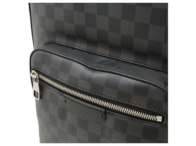 Zaino Louis Vuitton Josh Damier Graphite Nero Grigio - vista 8