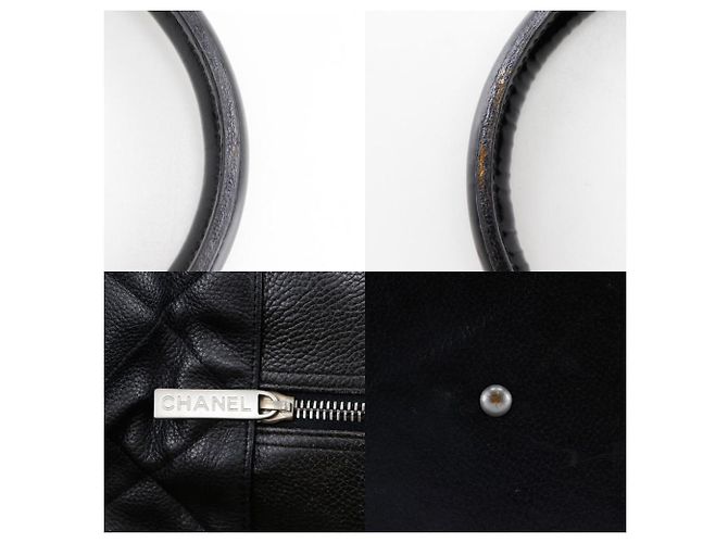 Bolsa Boston Chanel Matelasse Caviar Skin Preto - vista 18