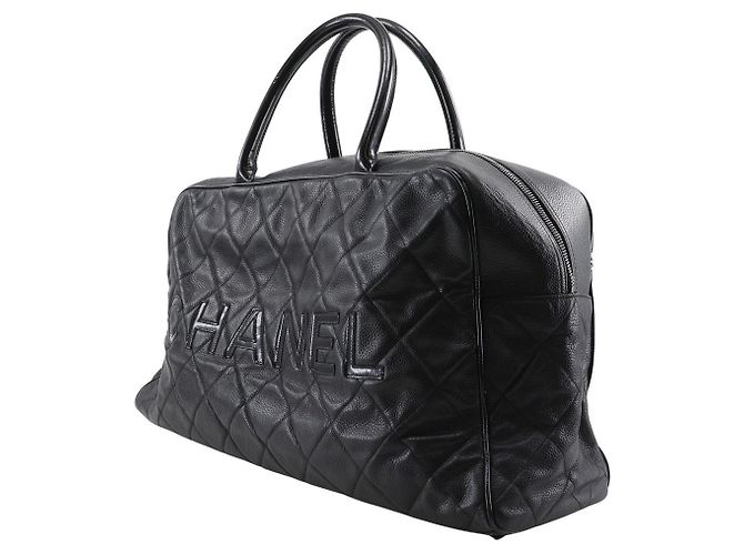 Bolsa Boston Chanel Matelasse Caviar Skin Preto - vista 2