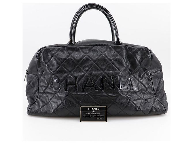 Bolsa Boston Chanel Matelasse Caviar Skin Preto - vista 20