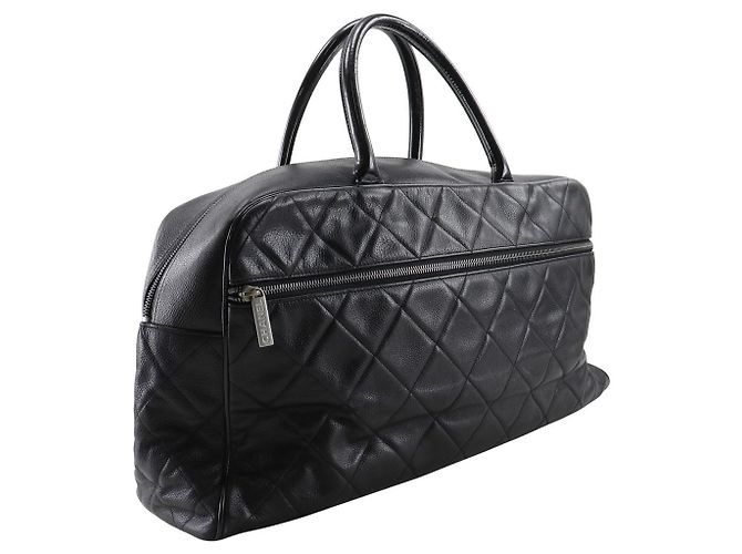 Bolsa Boston Chanel Matelasse Caviar Skin Preto - vista 3