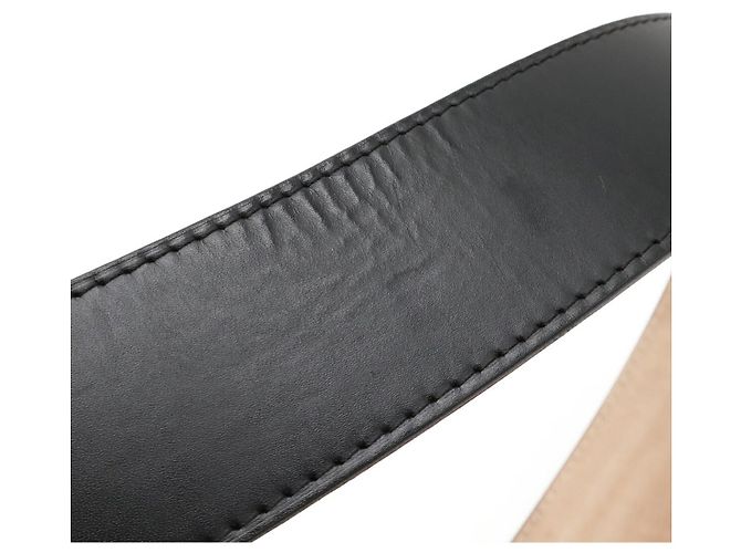 Louis Vuitton Sangle Jeans Ledergürtel Schwarz - Ansicht 5