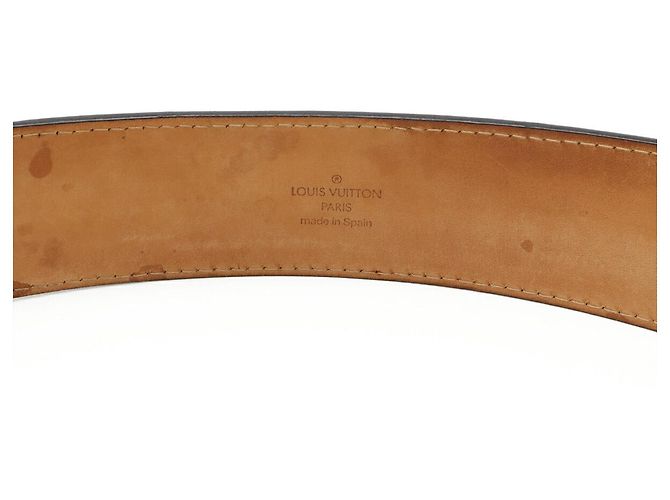 Louis Vuitton Sangle Jeans Ledergürtel Schwarz - Ansicht 8