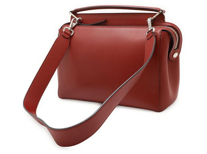 Fendi Dotcom 2way Leder Tasche Rot - Ansicht 2