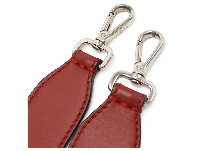Fendi Dotcom 2way Leder Tasche Rot - Ansicht 5