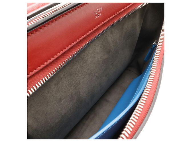 Fendi Dotcom 2way Leder Tasche Rot - Ansicht 6
