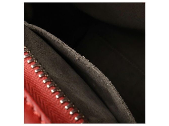 Fendi Dotcom 2way Leder Tasche Rot - Ansicht 7