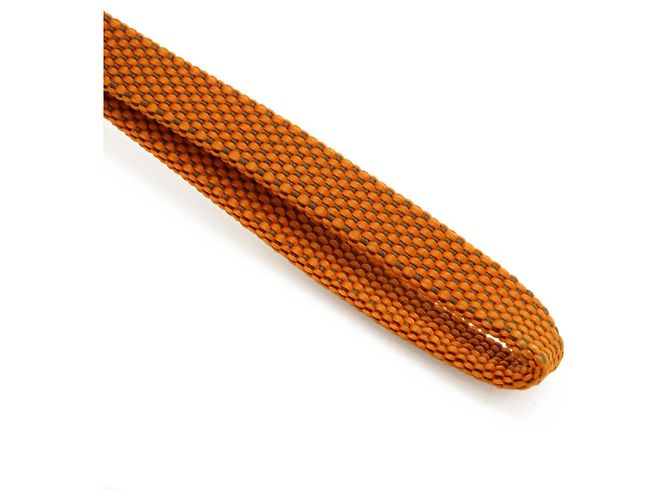 Hermès Sellier Nylon Canvas Handy-Anhänger Orange - Ansicht 6