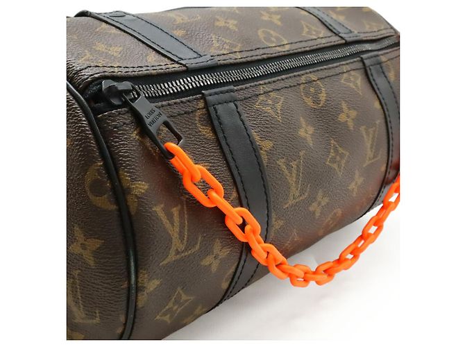 Borsa a tracolla 2way Mini Polochon Monogram Louis Vuitton Marrone Nero Arancione - vista 7
