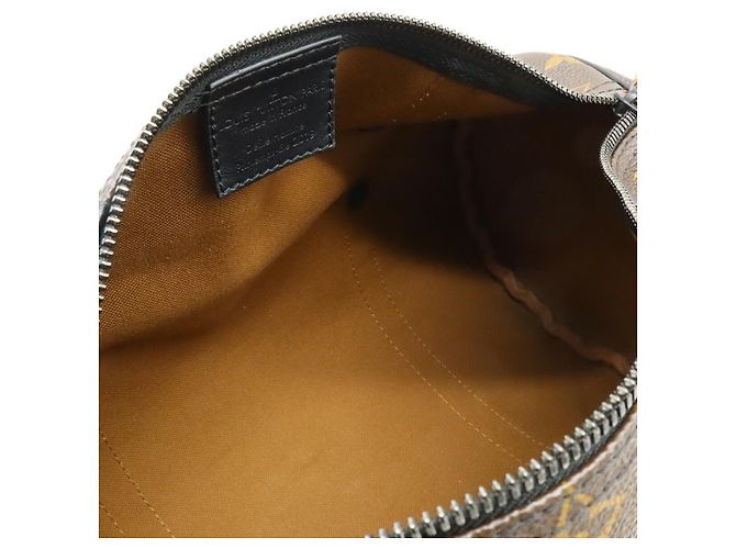 Borsa a tracolla 2way Mini Polochon Monogram Louis Vuitton Marrone Nero Arancione - vista 8