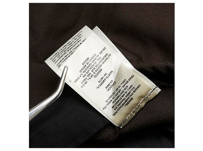 Fendi Hose aus Wolle und Polyester Braun Dunkelbraun - Ansicht 10