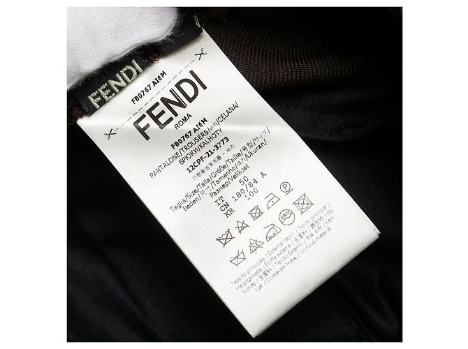 Fendi Hose aus Wolle und Polyester Braun Dunkelbraun - Ansicht 6