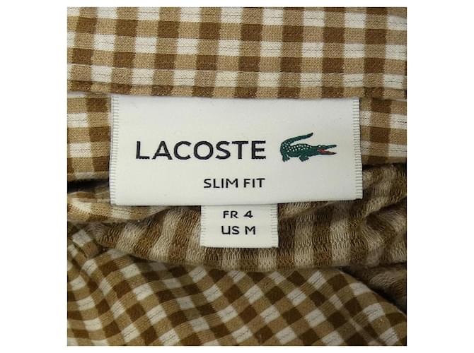 Autre Marque Camisa de algodón Lacoste PH701EM Castaño - vista 4