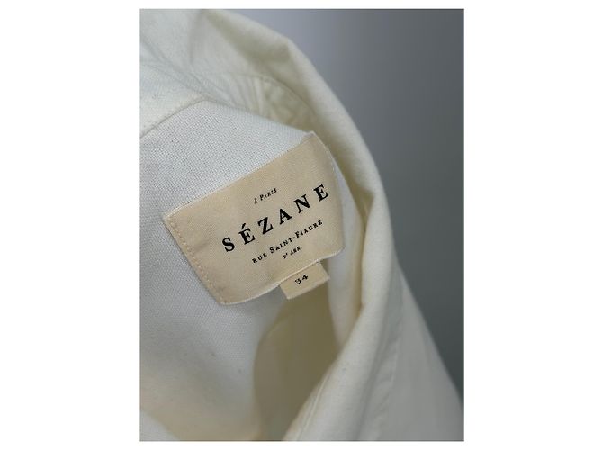 Camisa blanca de algodón SéZane talla 34 Blanco - vista 5