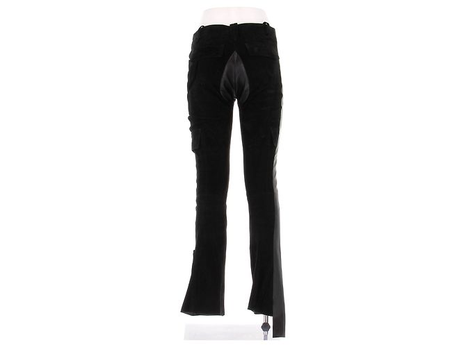 Louis Vuitton Pantalón negro bimaterial - vista 2