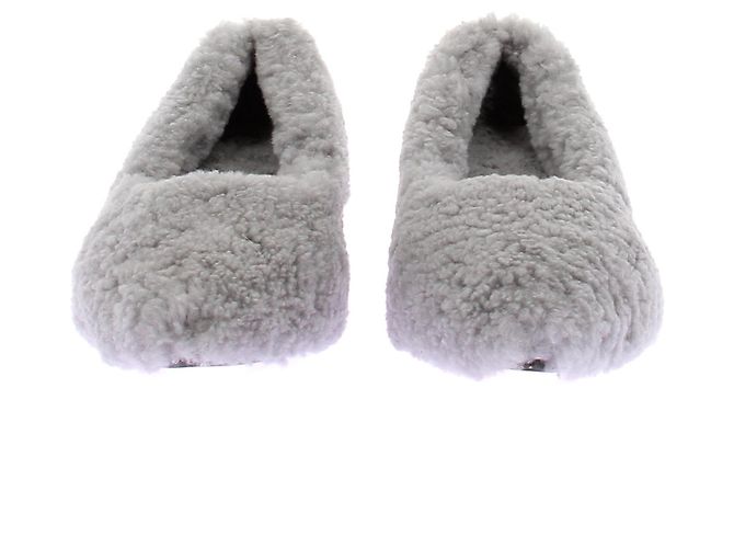 Autre Marque Décolleté in shearling "Gia" Grigio - vista 4