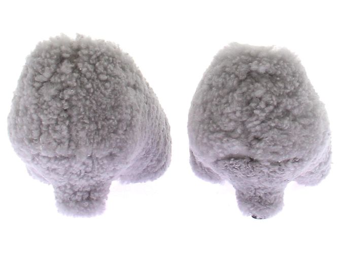 Autre Marque Décolleté in shearling "Gia" Grigio - vista 5