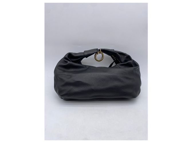 Autre Marque Borsa a mano "Pouch" in pelle Nero - vista 3