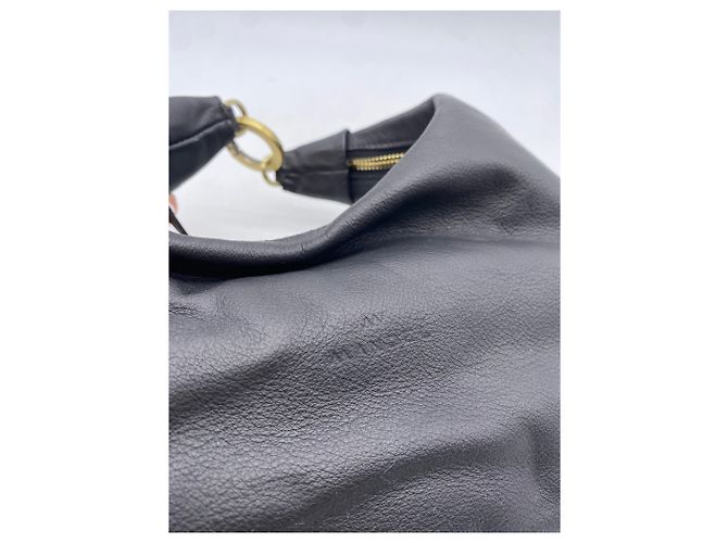 Autre Marque Borsa a mano "Pouch" in pelle Nero - vista 5