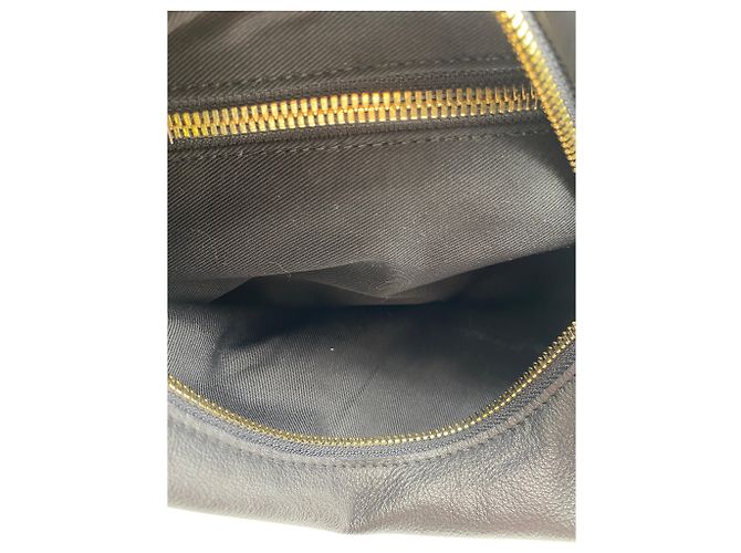 Autre Marque Borsa a mano "Pouch" in pelle Nero - vista 6