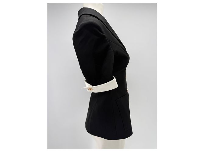 Autre Marque MISS CIRCLE Kurzer schwarzer Blazer - Ansicht 3