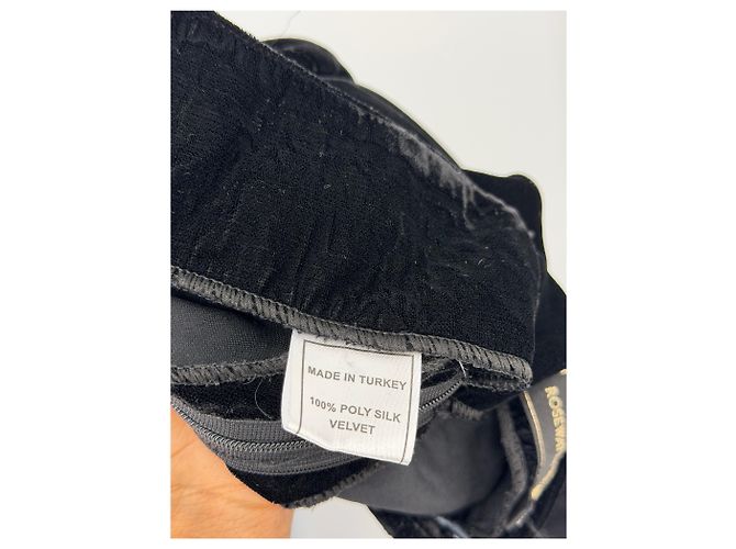 Autre Marque Falda larga de terciopelo negro - vista 5