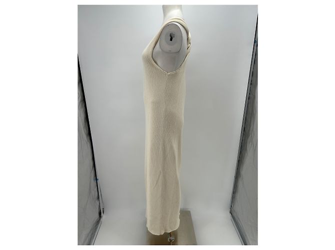 Jil Sander Ärmelloses Maxikleid Beige - Ansicht 4