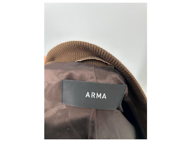 Giorgio Armani Arma Lederbomber braun - Ansicht 5