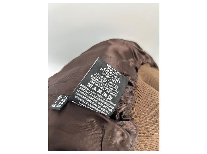 Giorgio Armani Arma Lederbomber braun - Ansicht 6