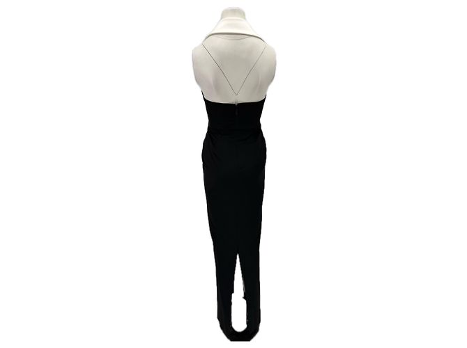 Autre Marque Vestido blazer cuello blanco Negro - vista 2