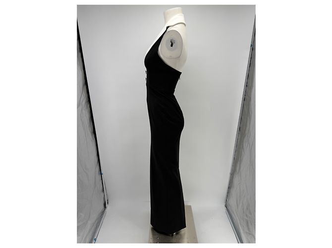 Autre Marque Vestido blazer cuello blanco Negro - vista 4